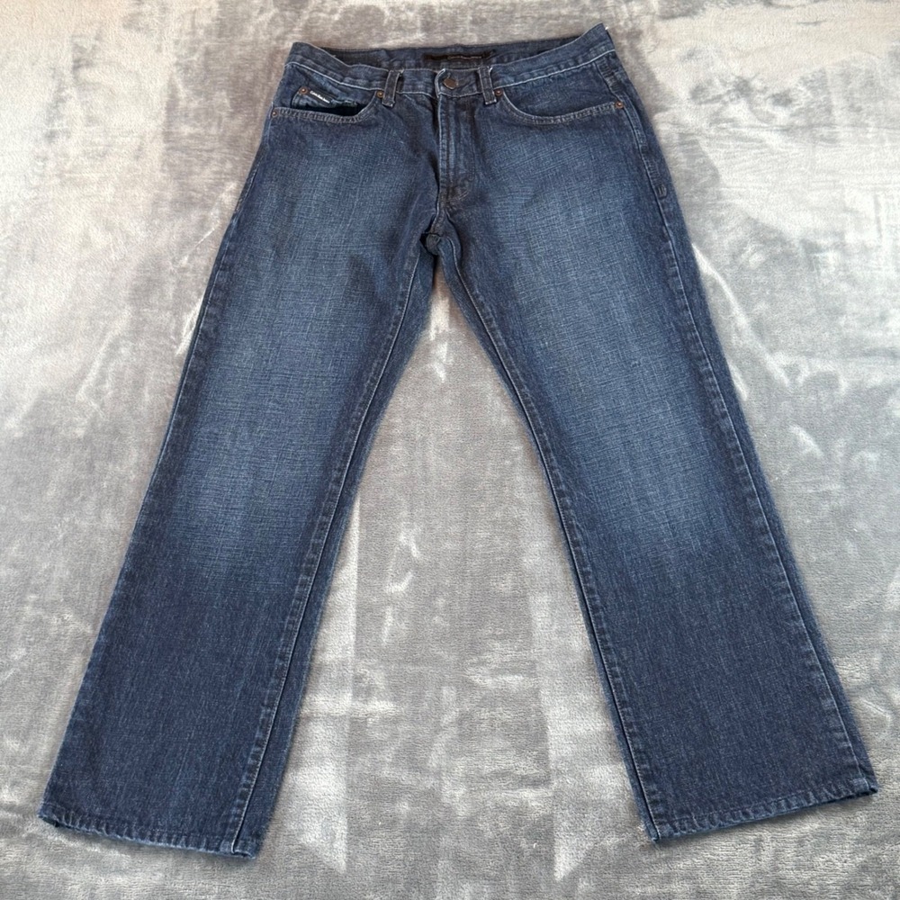 Calvin Klein Men's‎ Jeans Straight Size 32 Dark Wash 100% Cotton